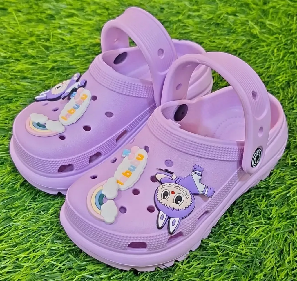 [GSM-8766] CROCS MEDIA SUELA LABUBU NIÑA (17mx, Morado)